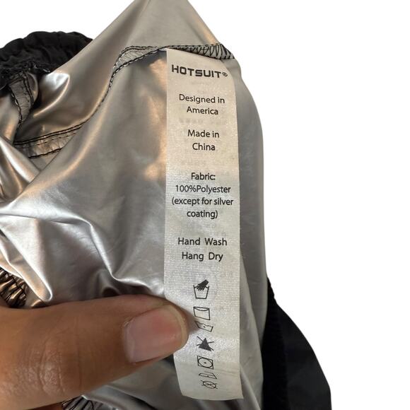 Hotsuit Jogger Sauna Pants Men 3XL Black High-Rise Drawstring Trouser Tapered - Picture 8 of 13